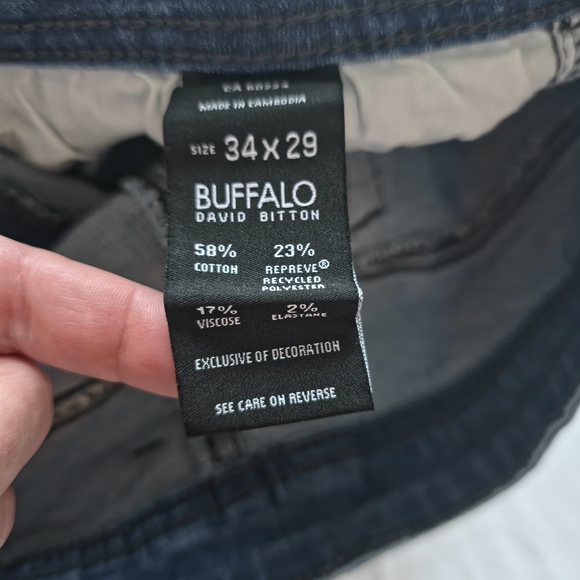 Buffalo David Bitton Men’s Slim Stretch Jeans | 34x29 - Picture 4 of 6